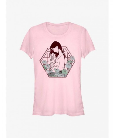 Disney Mulan Lotus Girls T-Shirt $7.37 T-Shirts