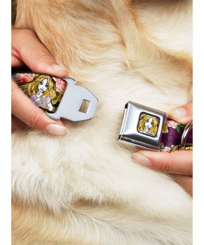 Disney Tangled Rapunzel Poses Seatbelt Buckle Dog Collar $11.45 Pet Collars