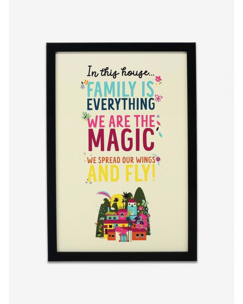 Disney Encanto In This House Rules Framed Wood Wall Decor $13.23 Décor