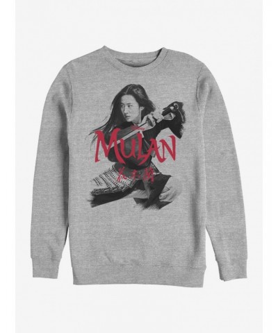 Disney Mulan Fighting Stance Crew Sweatshirt $10.63 Sweatshirts