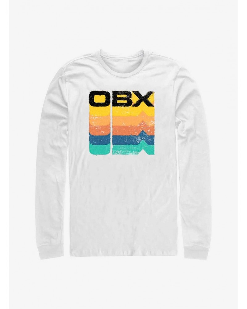 Outer Banks OBX Rainbow Stack Long-Sleeve T-Shirt $8.52 T-Shirts