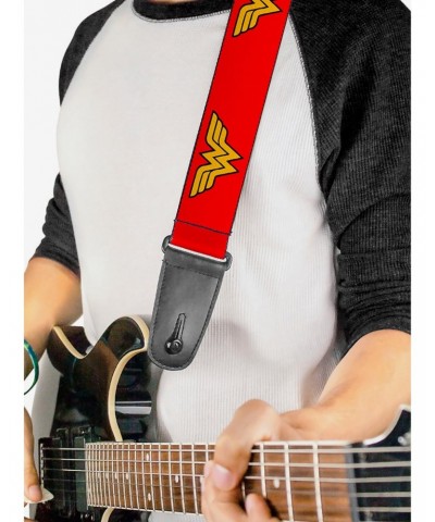 DC Comics Wonder Woman Logo Red Guitar Strap $9.46 Guitar Straps