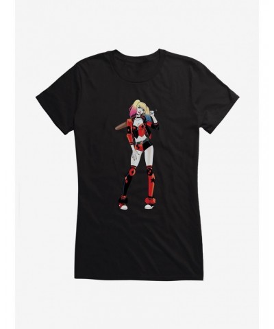 DC Comics Batman Harley Quinn Power Stance Girls T-Shirt $7.97 T-Shirts