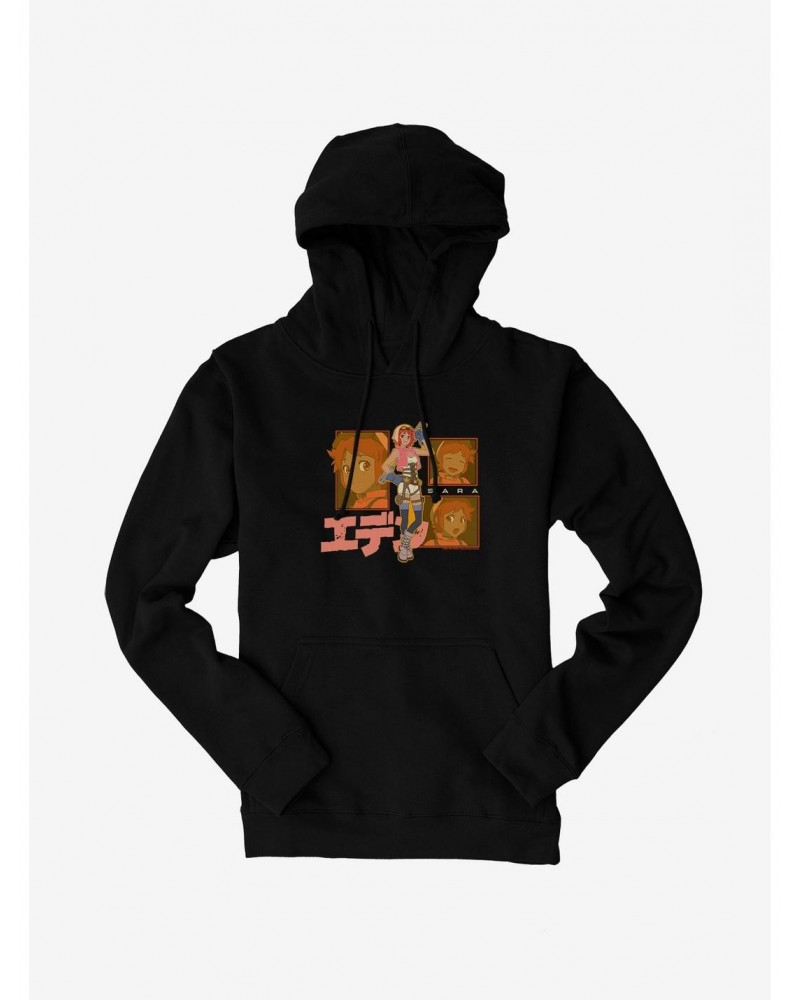 Eden Sara Japanese Text Logo Hoodie $15.72 Hoodies