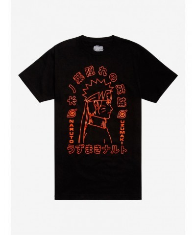 Naruto Shippuden Orange & Black T-Shirt $5.18 T-Shirts