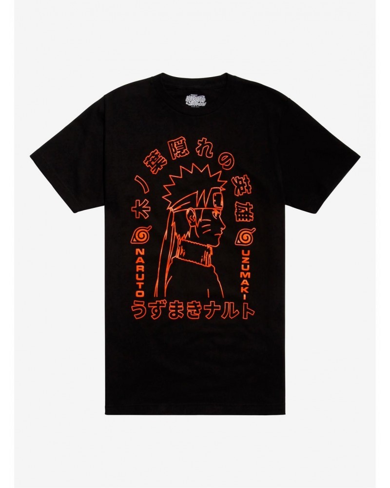 Naruto Shippuden Orange & Black T-Shirt $5.18 T-Shirts