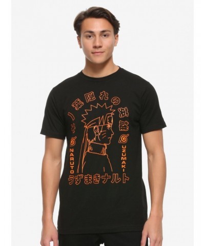 Naruto Shippuden Orange & Black T-Shirt $5.18 T-Shirts