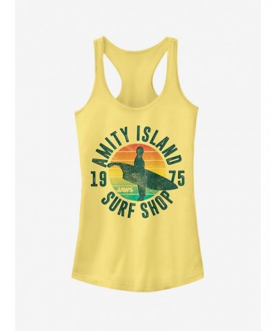 Retro Amity Island Surf Shop Girls Tank $8.96 Tanks