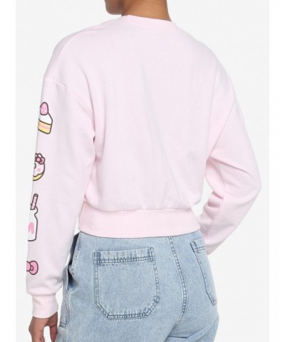 Hello Kitty X Pusheen Sweets Girls Crop Sweater $7.92 Sweaters