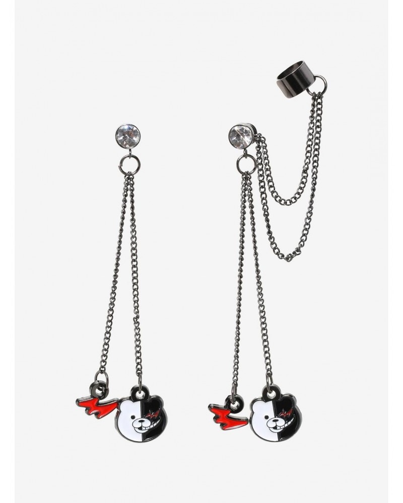 Danganronpa 3: The End Of Hope's Peak High School Monokuma Drop Cuff Earrings $2.10 Earrings