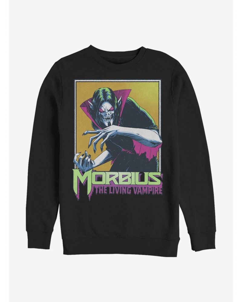 Marvel Morbius Framed Morbius Crew Sweatshirt $12.10 Sweatshirts