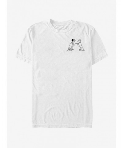 Disney 101 Dalmatians Pongo And Perdy Line T-Shirt $5.75 T-Shirts