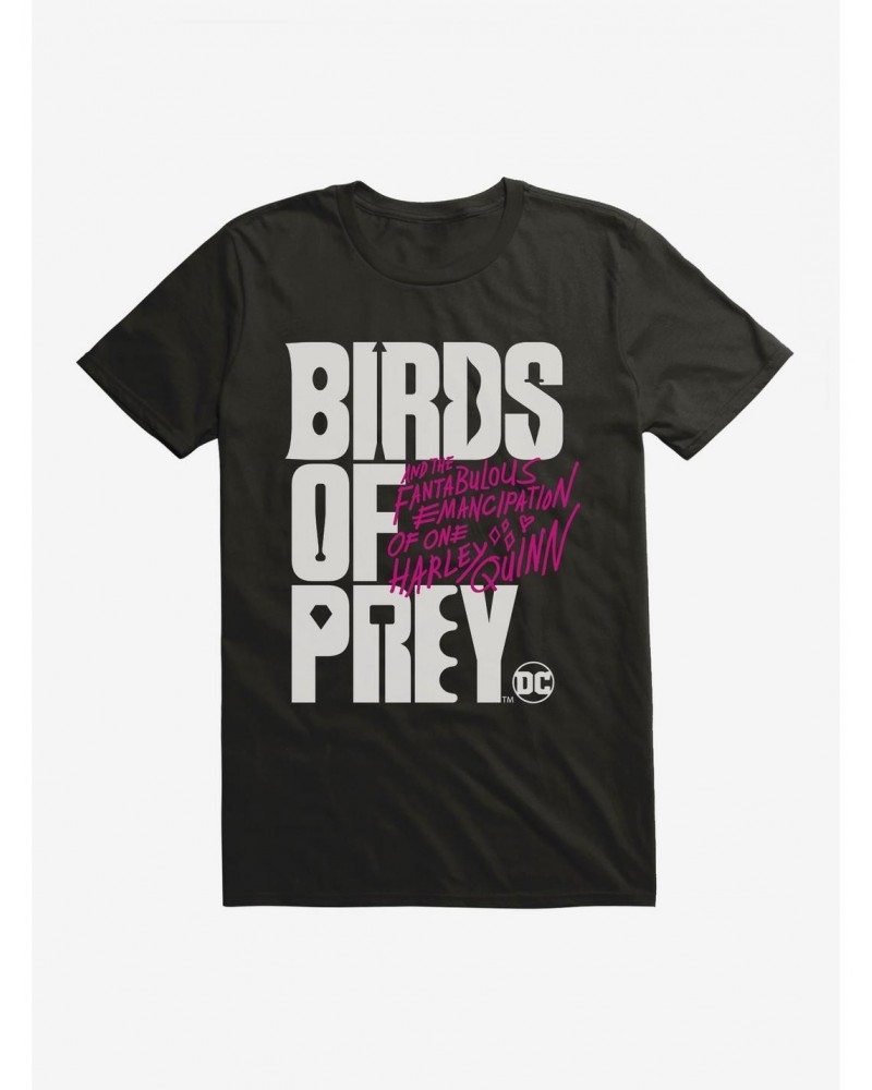 DC Comics Birds Of Prey Movie Title T-Shirt $5.93 T-Shirts