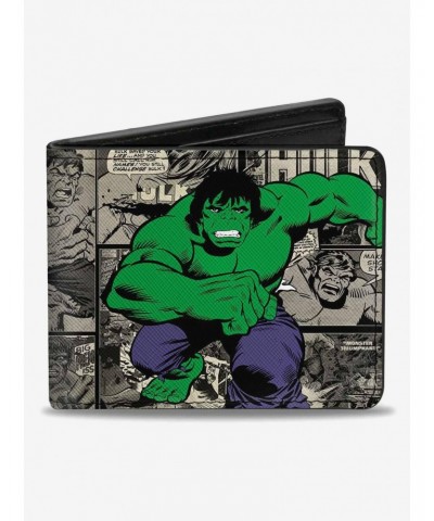 Marvel Hulk Comic Scene Blocks Bifold Wallet $8.78 Wallets