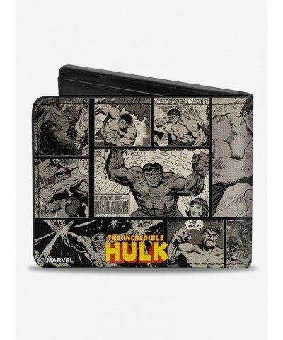 Marvel Hulk Comic Scene Blocks Bifold Wallet $8.78 Wallets