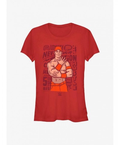 WWE John Cena Motto Girls T-Shirt $9.36 T-Shirts