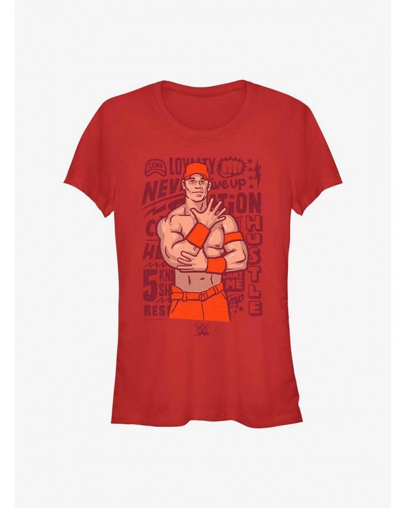 WWE John Cena Motto Girls T-Shirt $9.36 T-Shirts