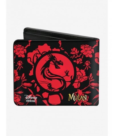 Disney Mulan Dragon and Flowers Bifold Wallet $6.99 Wallets