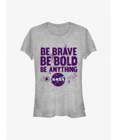 NASA Be Brave Girls T-Shirt $8.37 T-Shirts