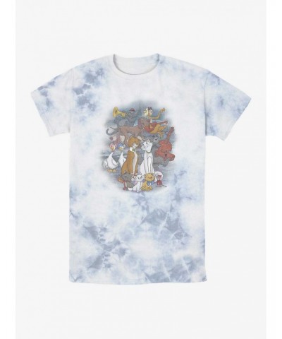 Disney Aristocats Family Portrait Tie-Dye T-Shirt $12.17 T-Shirts