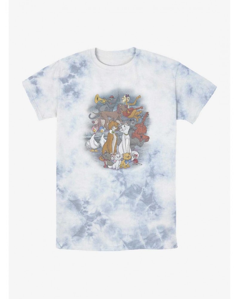 Disney Aristocats Family Portrait Tie-Dye T-Shirt $12.17 T-Shirts