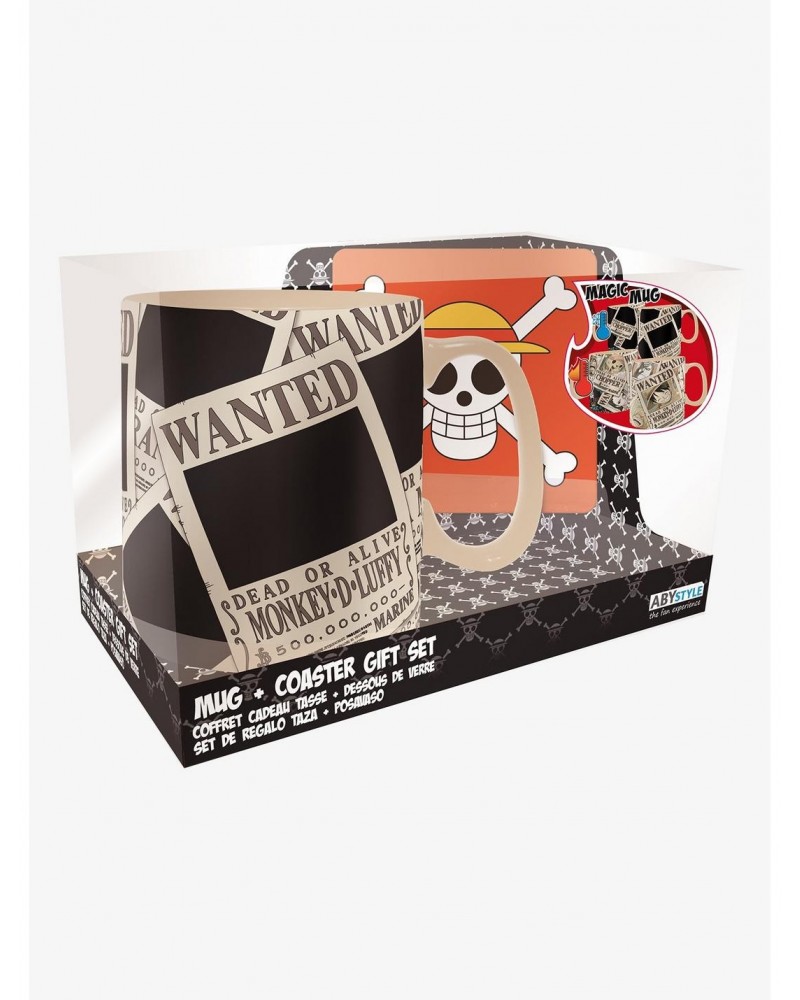 One Piece Straw Hat Crew Magic Mug & Coaster Set $6.77 Coaster Set