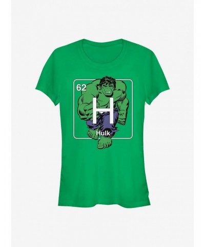 Marvel The Hulk Periodic Hulk Girls T-Shirt $6.18 T-Shirts