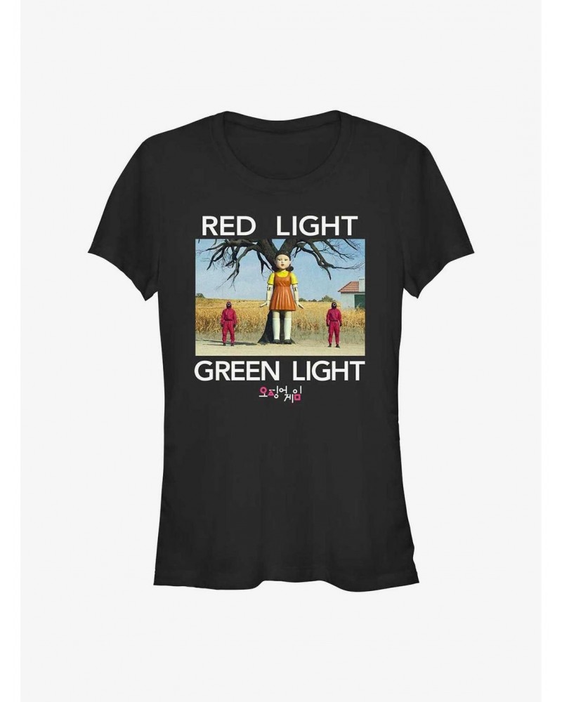 Squid Game Red Light Green Light Girls T-Shirt $5.02 T-Shirts