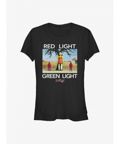 Squid Game Red Light Green Light Girls T-Shirt $5.02 T-Shirts