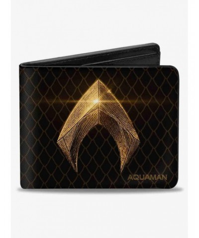 DC Comics Justice League 2017 Aquaman Icon Scales Bifold Wallet $7.11 Wallets