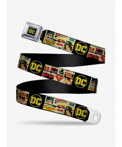 DC Comics Vintage Superhero Logos Seatbelt Belt $7.97 Belts