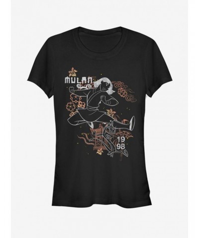 Disney Mulan Outline Girls T-Shirt $8.96 T-Shirts