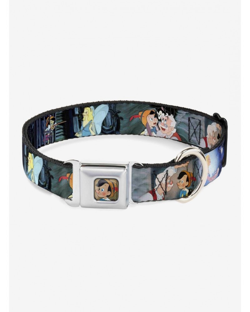 Disney Pinocchio Jiminy Cricket Workshop Tools Seatbelt Buckle Dog Collar $7.47 Pet Collars