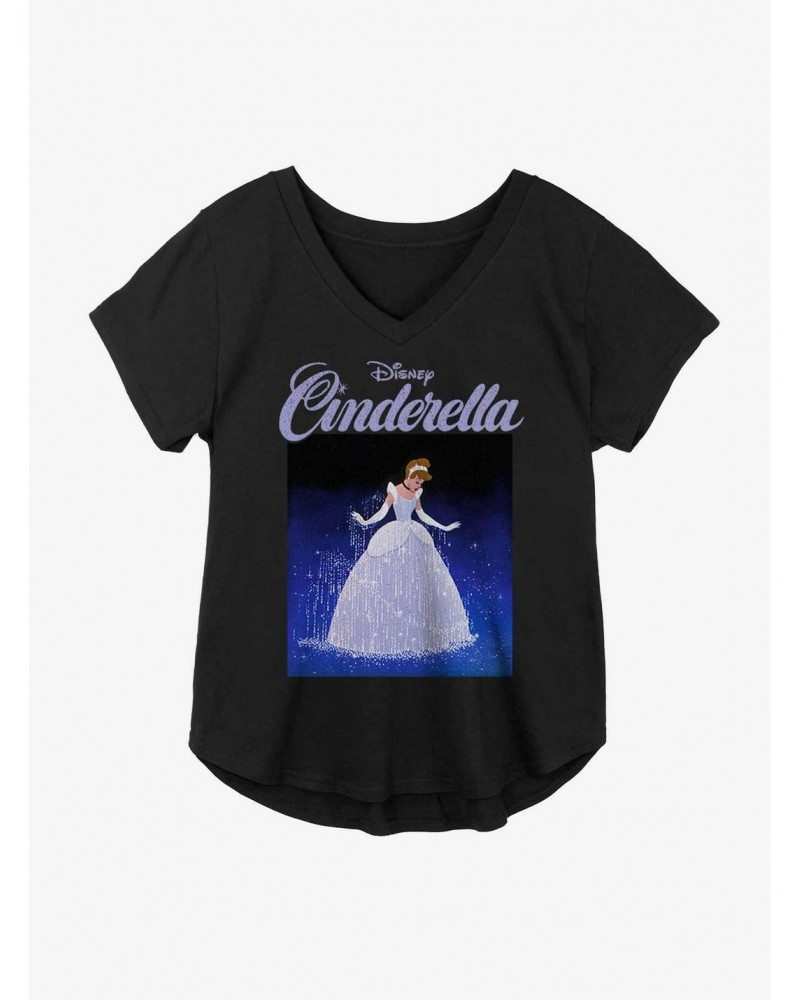 Disney Cinderella Dress Transformation Girls Plus Size T-Shirt $13.29 T-Shirts