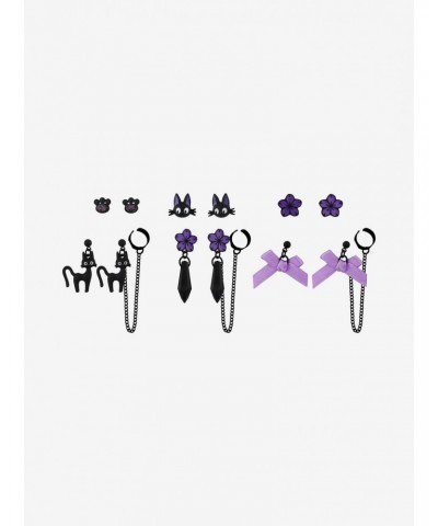 Her Universe Studio Ghibli Kiki's Delivery Service Jiji Floral Cuff Earring Set $4.90 Earring Set