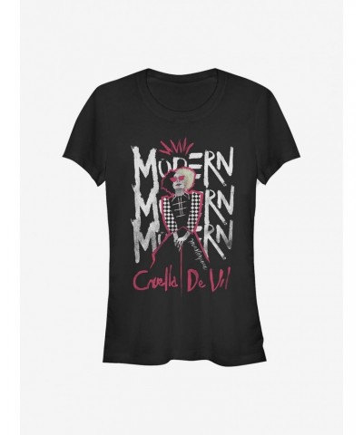 Disney Cruella Modern Masterpiece Girls T-Shirt $11.45 T-Shirts