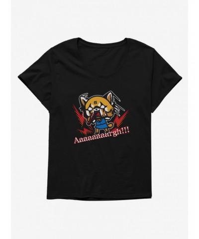 Aggretsuko Metal Raging Girls T-Shirt Plus Size $10.87 T-Shirts