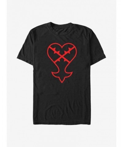 Disney Kingdom Hearts Heartless Symbol T-Shirt $6.88 T-Shirts