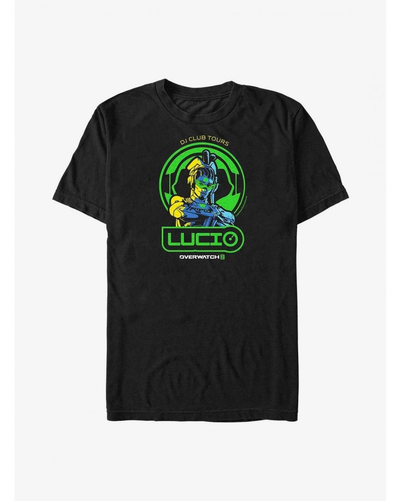 Overwatch 2 Lucio DJ Club Tours T-Shirt $7.19 T-Shirts