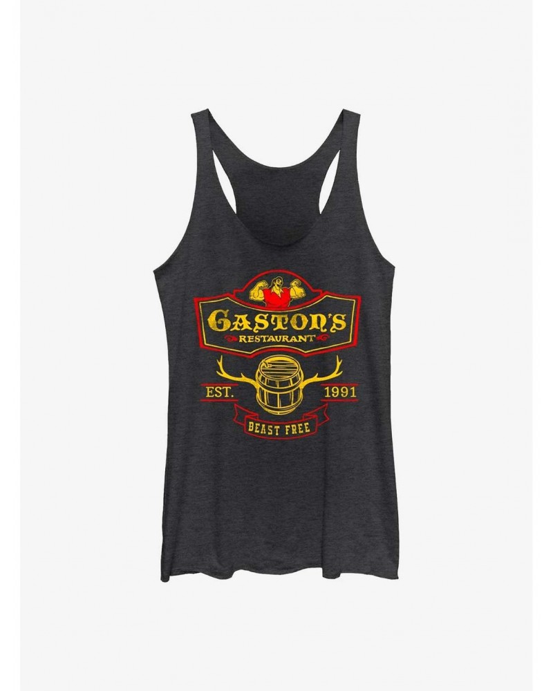 Disney Batb Gaston'S Restaurant Girls Raw Edge Tank $8.50 Tanks