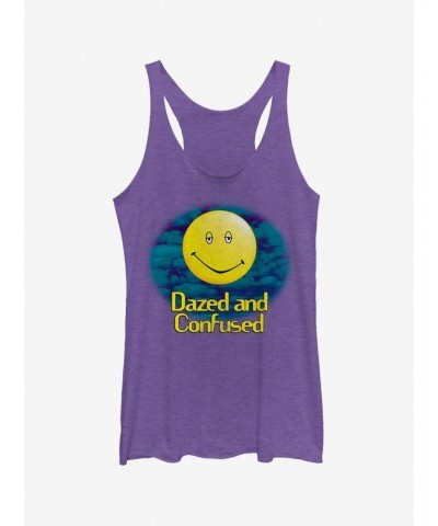 Dazed and Confused Cloudy Big Smile Logo Girls Tank Top $9.07 Tops