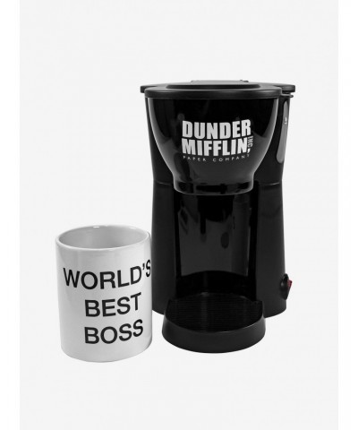 The Office Single Cup Coffee Maker with World's Best Boss Mug $15.08 Mugs