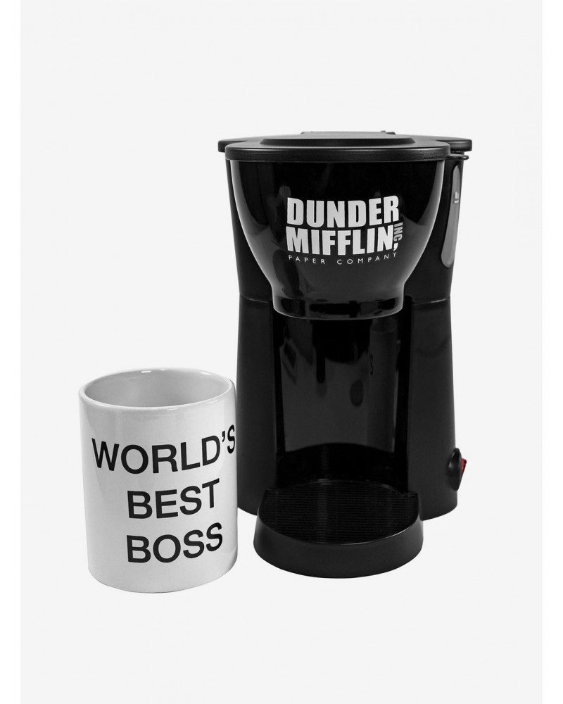 The Office Single Cup Coffee Maker with World's Best Boss Mug $15.08 Mugs