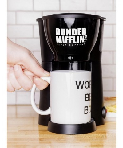 The Office Single Cup Coffee Maker with World's Best Boss Mug $15.08 Mugs