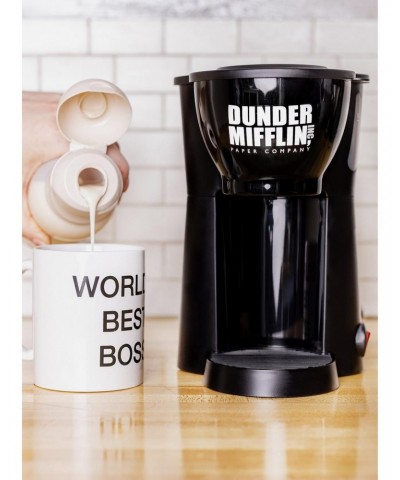 The Office Single Cup Coffee Maker with World's Best Boss Mug $15.08 Mugs