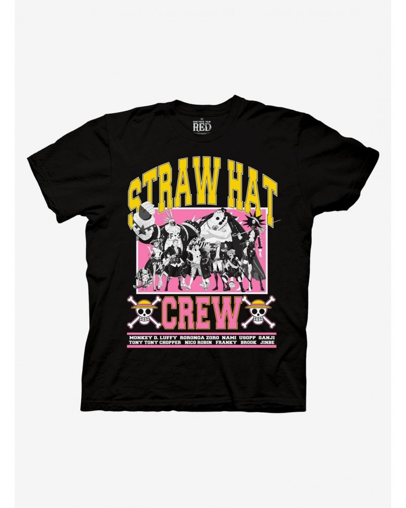 One Piece Film: Red Straw Hat Crew Varsity T-Shirt $7.53 T-Shirts