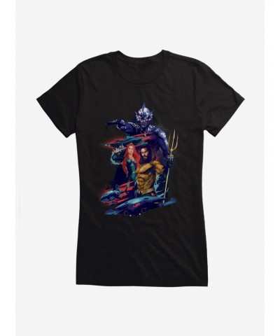 DC Comics Aquaman Atlantis Battle Girls T-Shirt $6.77 T-Shirts