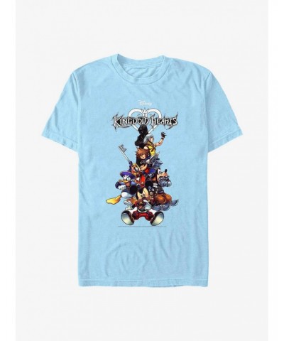 Disney Kingdom Hearts Group With Logo T-Shirt $6.88 T-Shirts