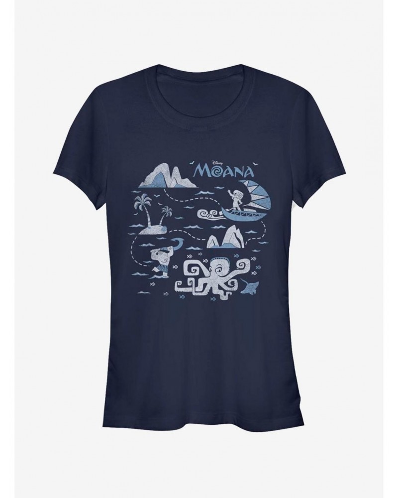 Disney Moana Voyage Girls T-Shirt $6.57 T-Shirts