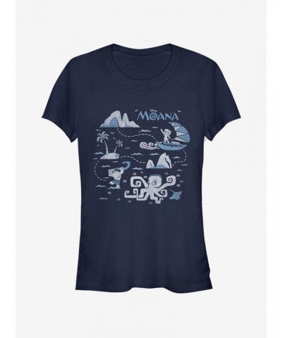 Disney Moana Voyage Girls T-Shirt $6.57 T-Shirts